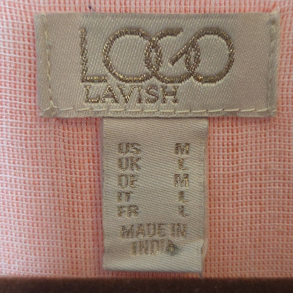 Logo Lavish Woman's Blouse from France Size Medium - Picture 2 of 7